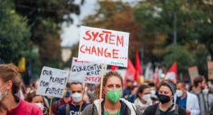 System Change protestor by Ivan Radic 2021